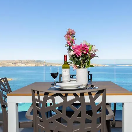 Ivory Seafront With Views!- Fl 13 By Homely Apartmán St. Paul's Bay